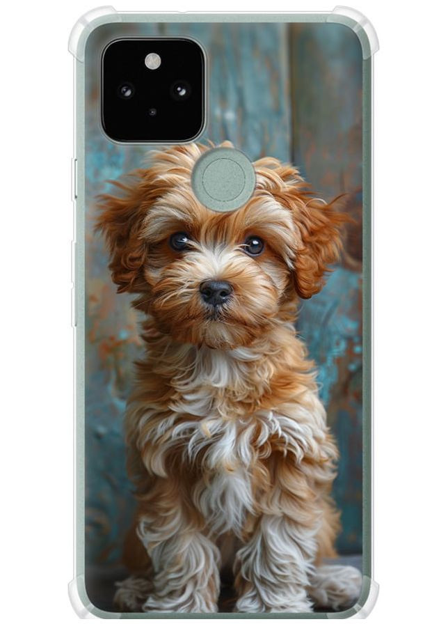 Силіконовий протиударний с посиленими кутами чохол 'Цуценя мальтипу' для Endorphone Google Pixel 5 (297867648)