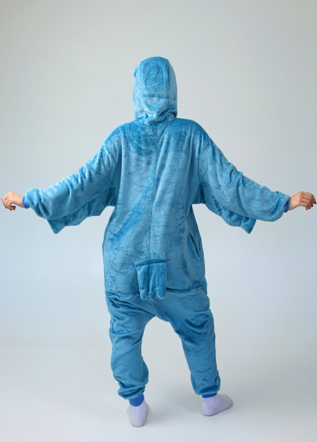 Кігурумі піжама Сова жіноче плюшеве блакитне з капюшоном Lalapka (362490030)