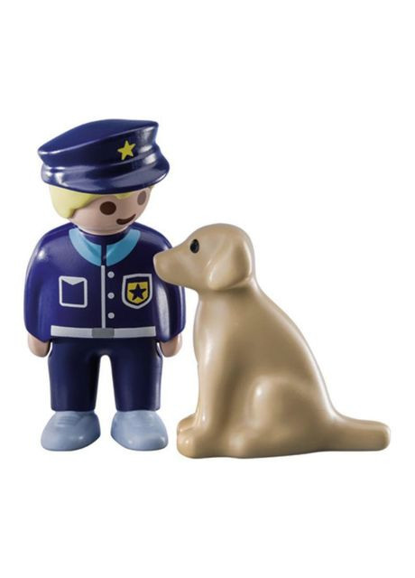 Конструктор 1.2.3 Поліцейський з собакою (70408) Playmobil (371311882)