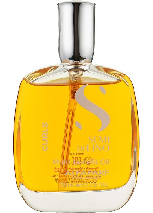 Багатофункціональна олія для в'юнкого волосся Semi Di Lino Curls Multi-Benefit Oil 100ml (883081-60170) Alfaparf (368614622)