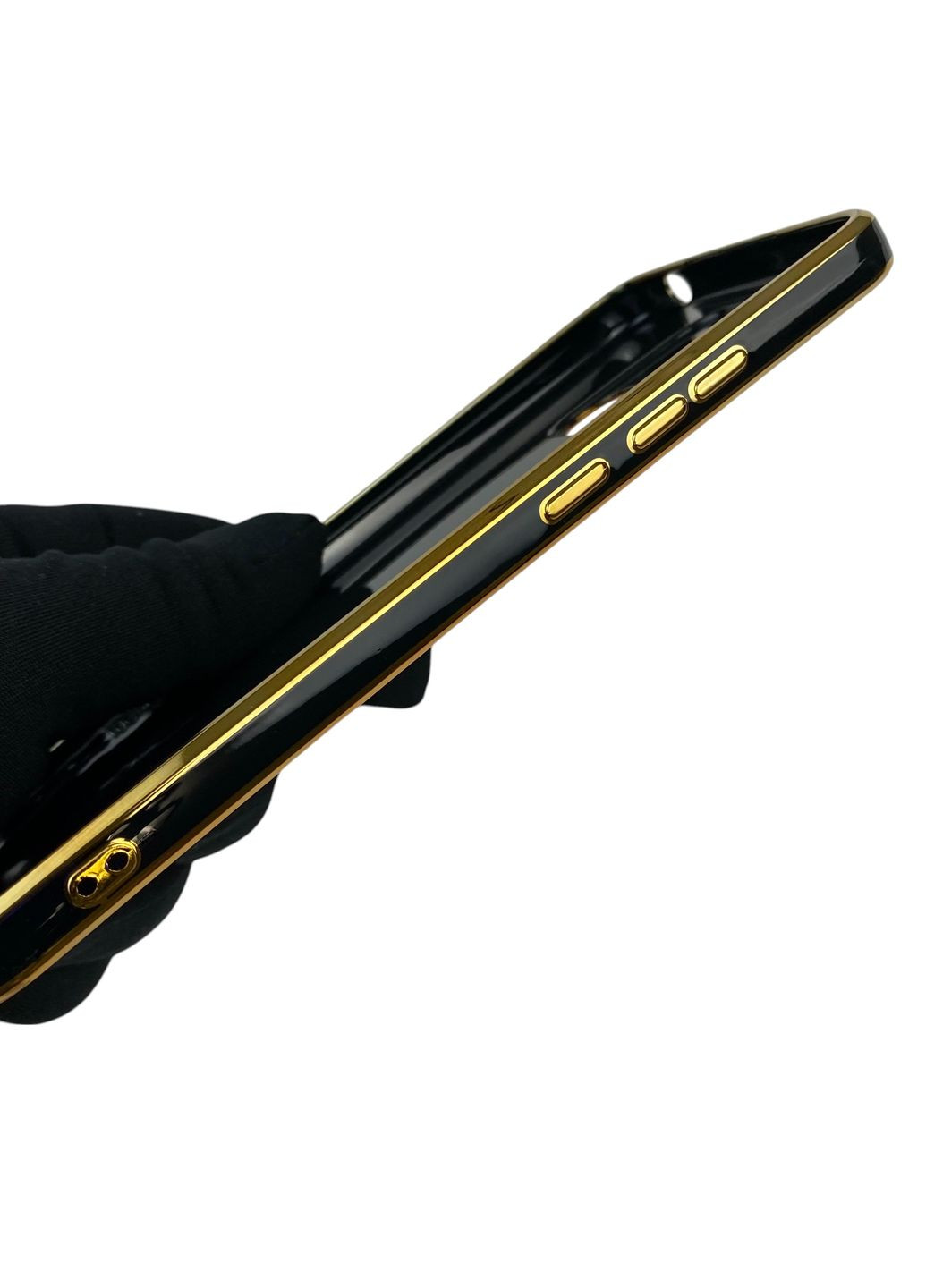 Чехол для Redmi 10C с кольцом-подставкой с золотой окантовкой на редми 10с черный gs1 Xiaomi (366228520)