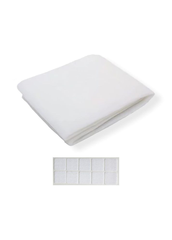 Універсальний набір жиропоглинаючих фільтрів для витяжки 42,5*47,5 см 12 шт та липучок 10 шт (OK0085) No Brand (317285955)