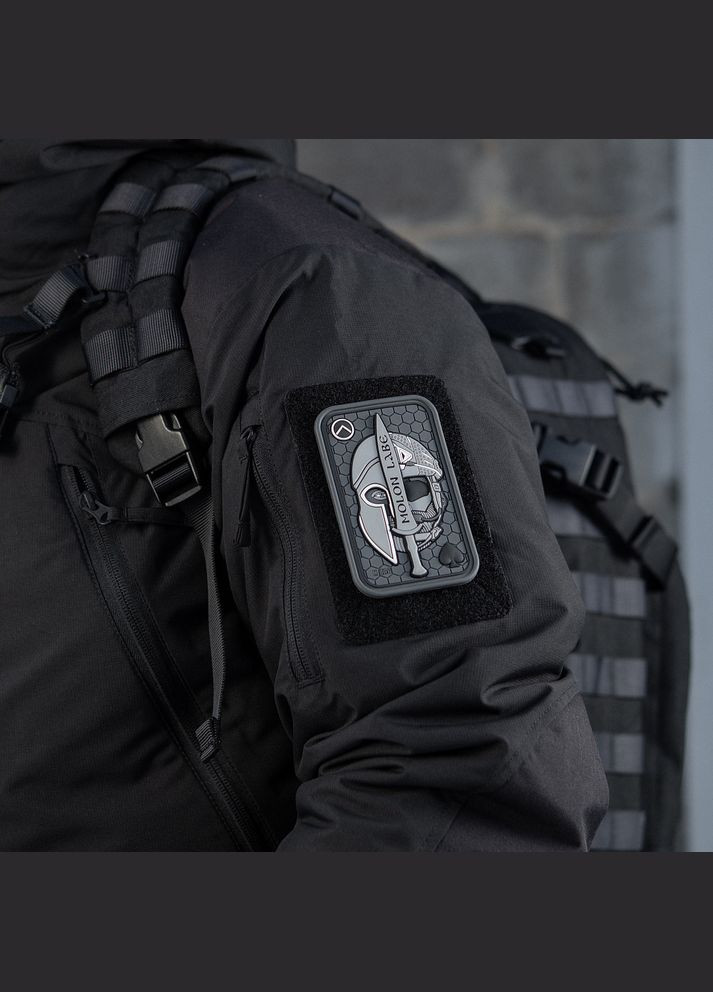 Нашивка Molon Labe Ace 3D PVC Grey M-TAC (315047135)