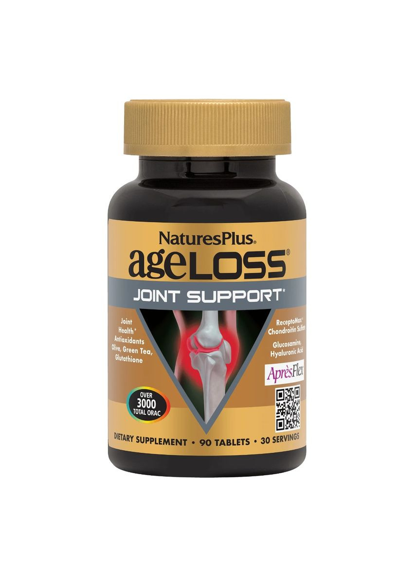 Підтримка Суглобів, AgeLoss Joint Support, NaturesPlus, 90 таблеток Natures Plus (326054399)