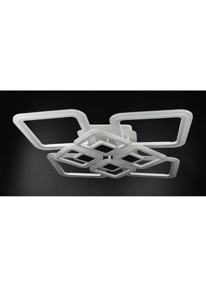 Люстра светодиодная потолочная LED светильник для квартиры на потолок лэд с пультом 26031 Белый 11х59х59 см. Sunnysky (335974879)