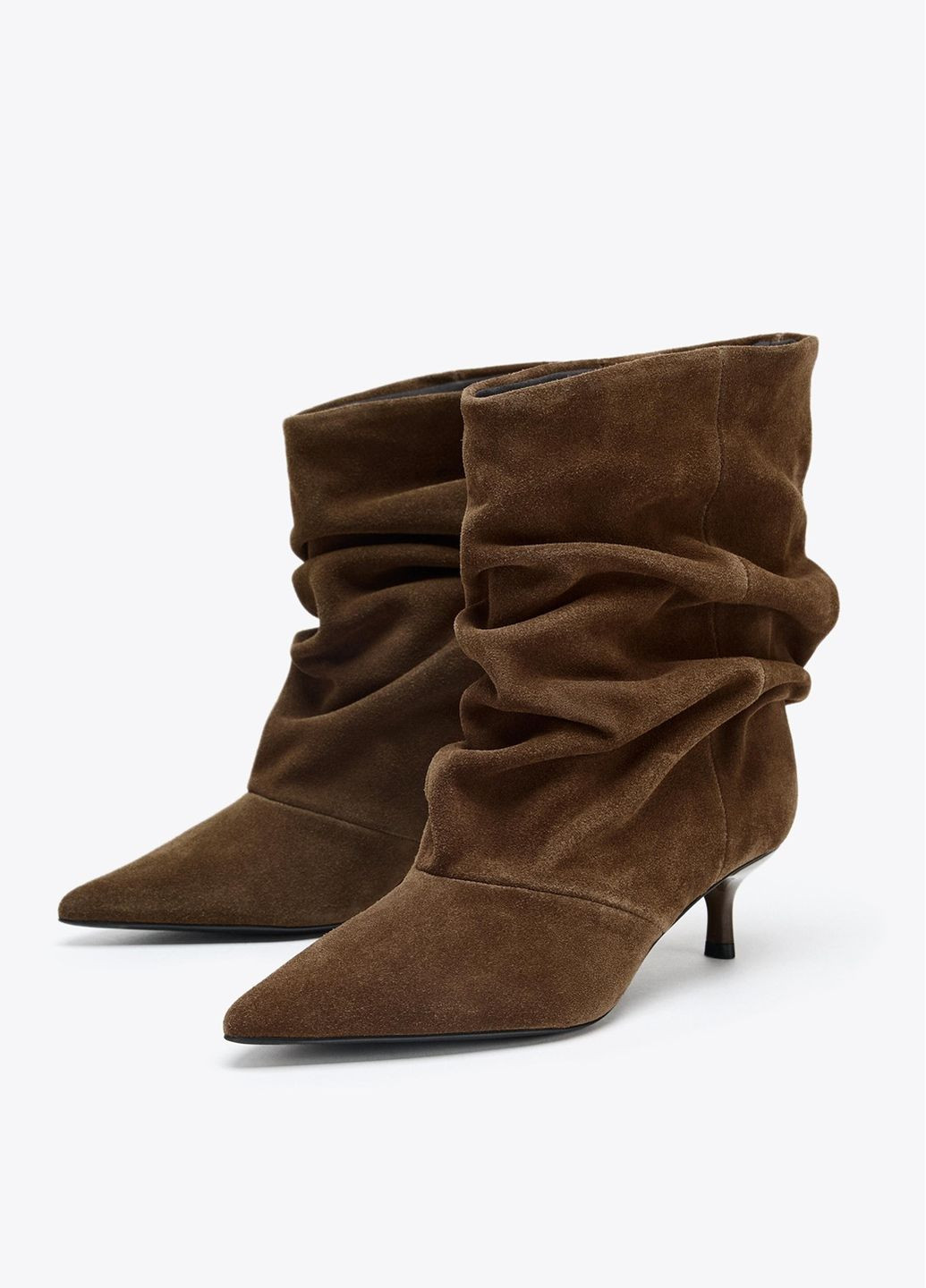 Темно-коричневі демісезонна ботильйони Zara