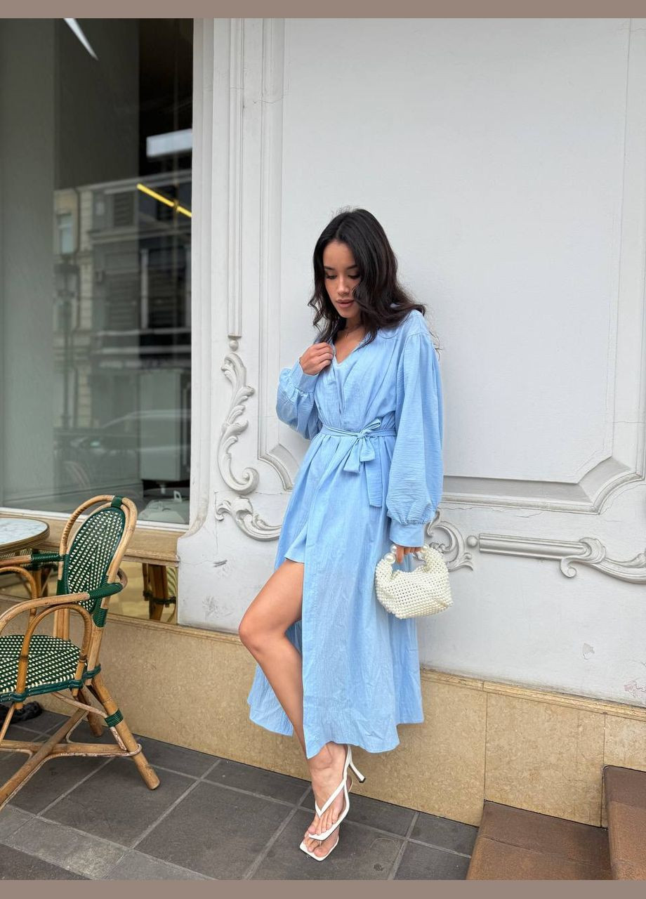 Жіночий блакитний костюм No Brand (335076355)