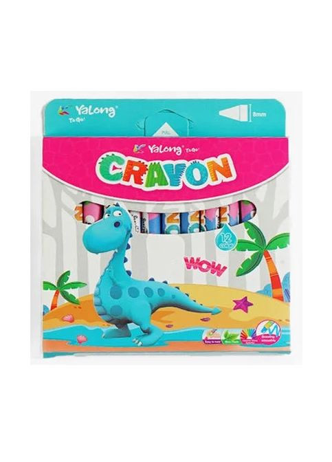 Воскові олівці С 62117, 12 кольорів, в коробці (6900067621177) Блакитний No Brand (299789649)