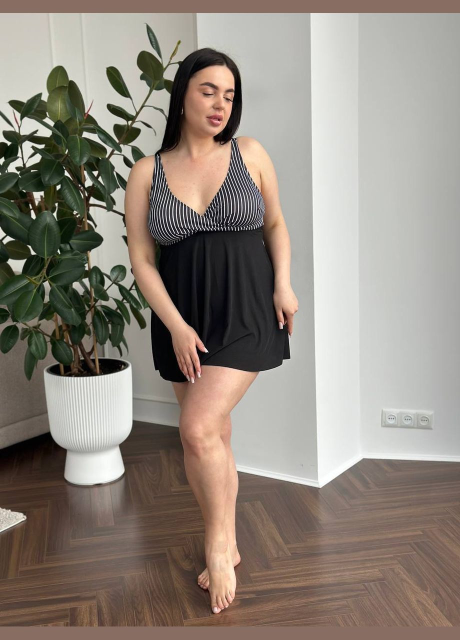 Черный летний стильный и удобный купальник танкини с шортиками. танкини, раздельный Vakko