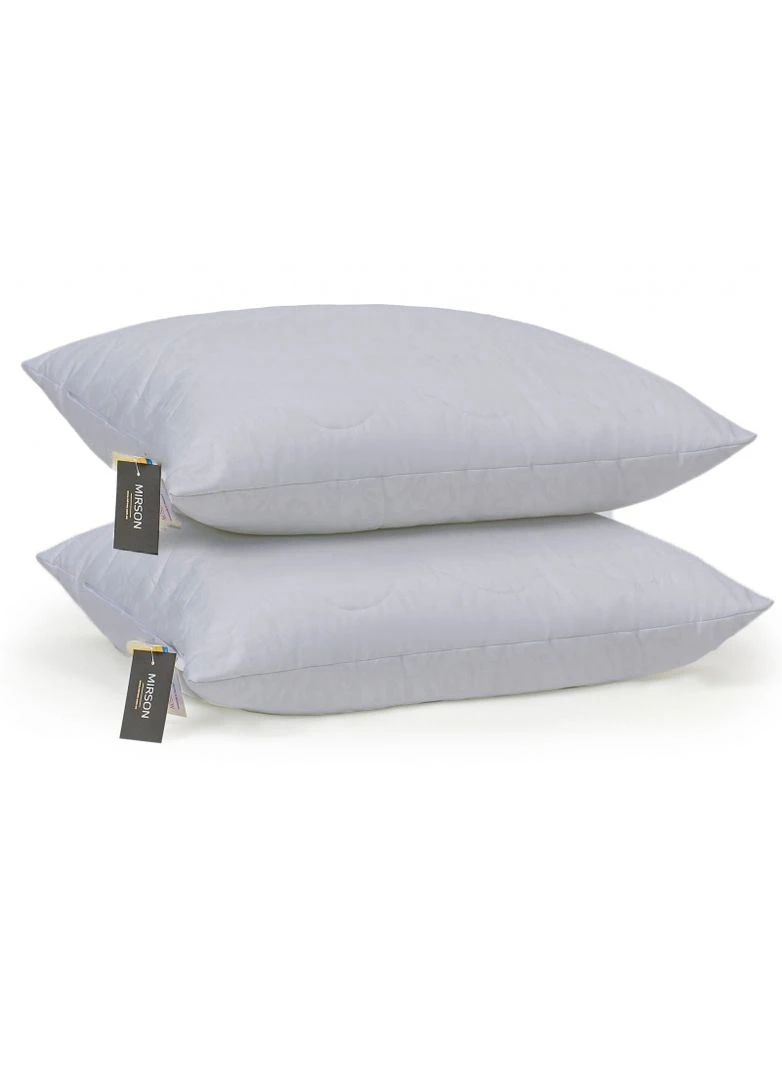 Подушка антиалергенна Memory effekt №9028 Eco Light Gray середня 50х70 (2200005993101) Mirson (293655334)