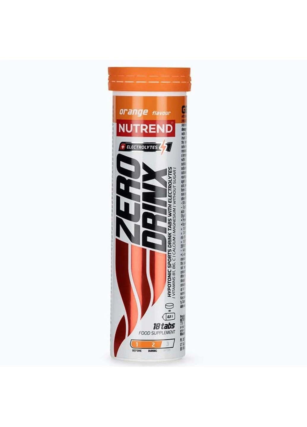 Вітамінно-мінеральний комплекс для спорту Zero Drinx 18 effervescent tabs Orange Nutrend (301861806)
