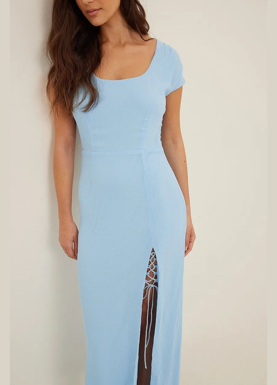 Блакитна сукня максі літо,блакитний, NA-KD