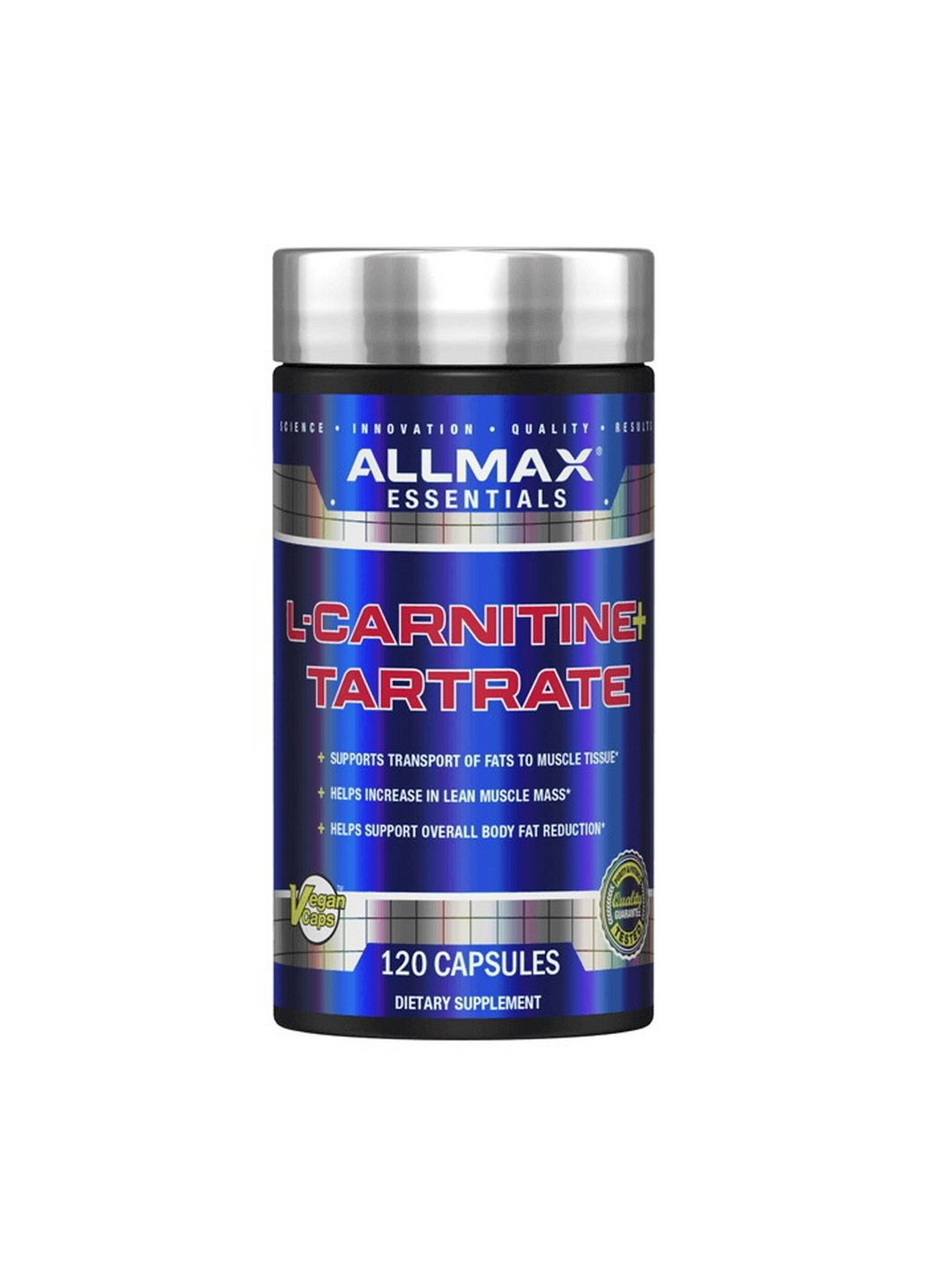 Жиросжигатель L-Carnitine Tartrate, 120 капсул ALLMAX Nutrition (293419206)