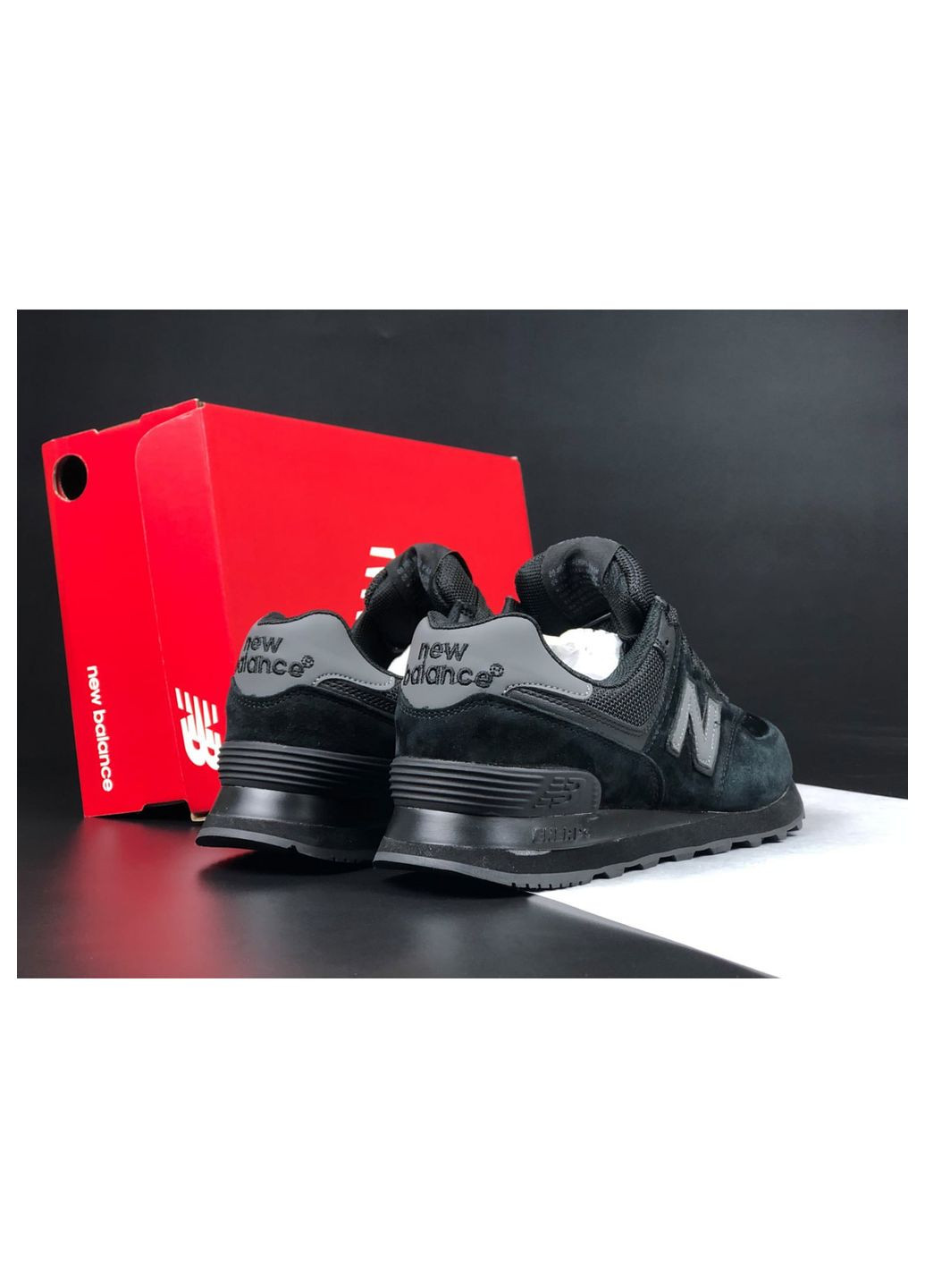 Чорні Осінні кросівки чоловічі, вьетнам New Balance 574 classic
