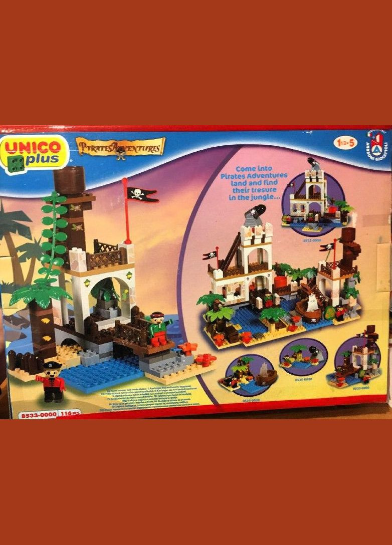 Конструктор "Пиратская смотровая башня", 116 дет., в кор., 39/29/10см Unico (301648590)