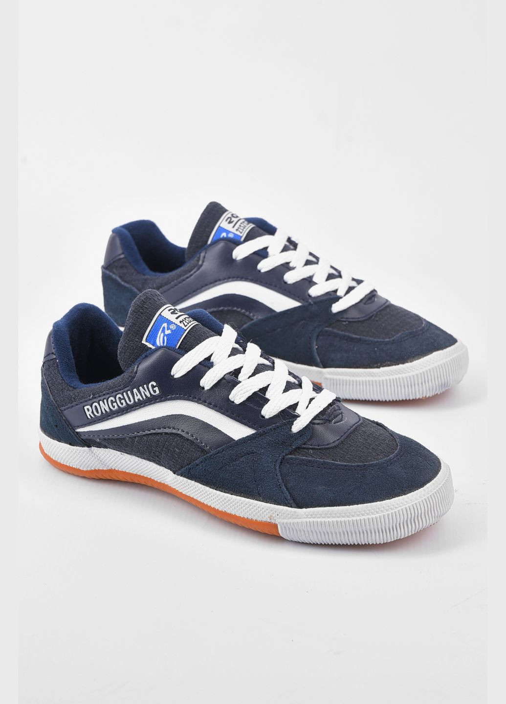 Темно-синій кеди підліткові текстильні темно-синього кольору Let's Shop