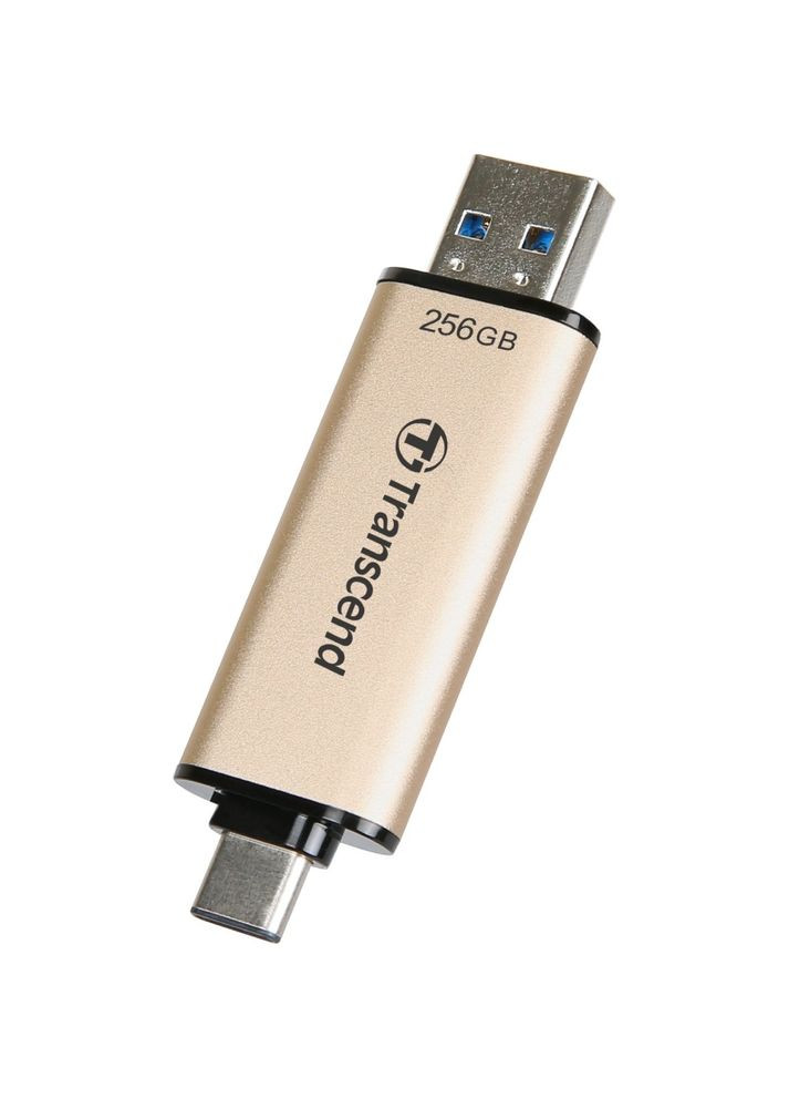 Флеш-драйв 256GB USB 3.2/Type-C JetFlash 930 Gold-Black (TS256GJF930C) Transcend (322907726)