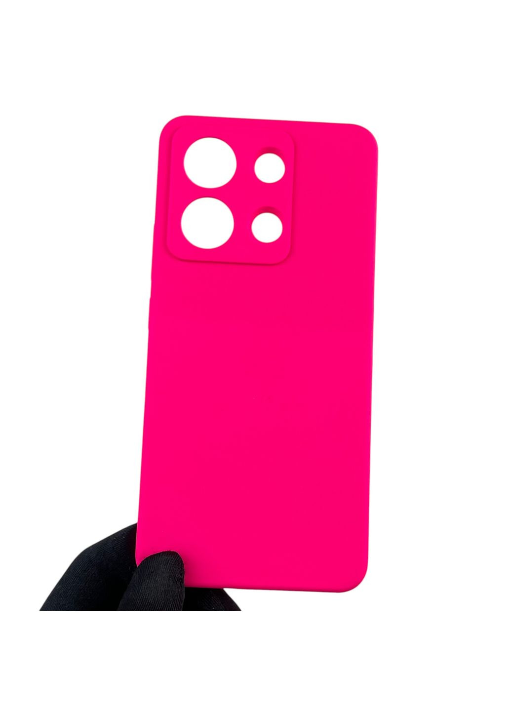 Чохол для Redmi Note 13 4G силіконовий з мікрофіброю нековзний на сяомі редмі нот 13 4г малиновий Xiaomi (366389772)