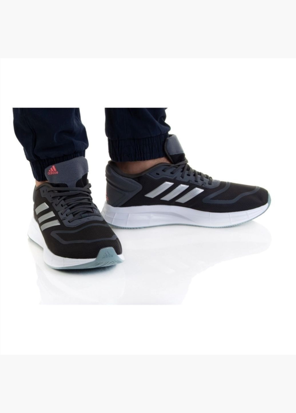 Чорні кросівки чоловічі duramo 10 black gw8346 adidas