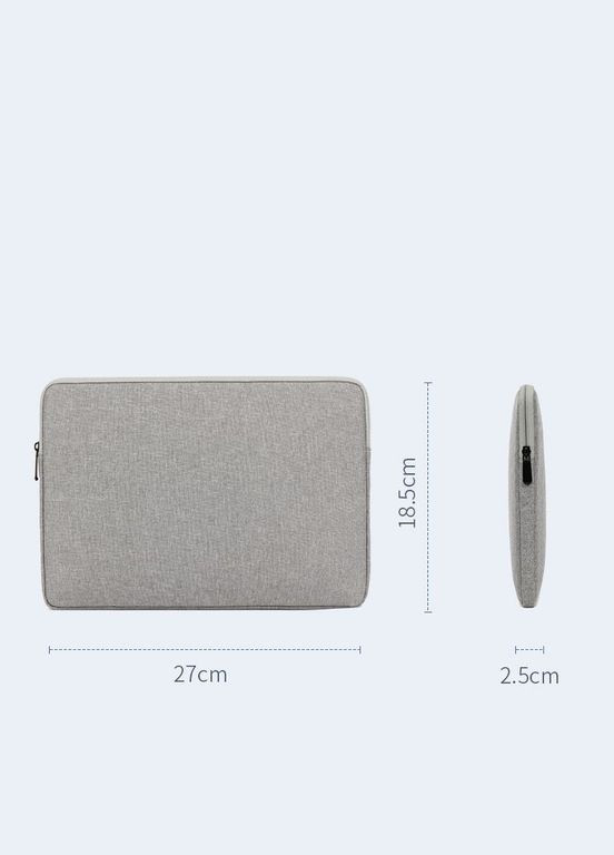 Чохол сумка для ноутбука з мяким захистом для Macbook Air Pro 15"-16" Cірий No Brand (302672129)