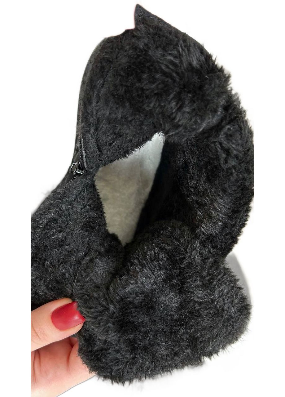 Зимние черные женские ботинки зимние высокие кроссовки Башили со шнуровкой плащевка, из искусственной кожи