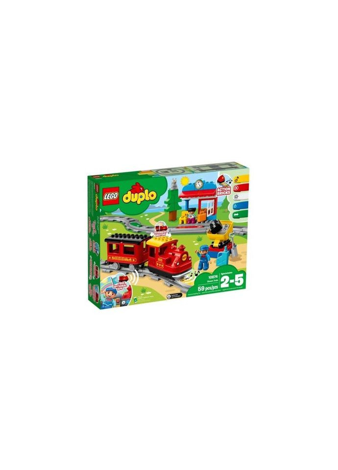 Конструктор DUPLO Поезд на паровой тяге 59 деталей (10874) Lego (281425651)