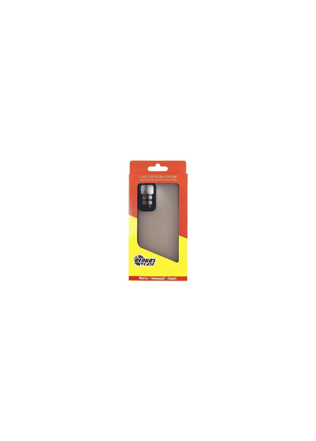 Чохол до мобільного телефона Black) (DG-KM-29) DENGOS Kit for Xiaomi Redmi Note 12 Pro 4g case + glass ( (326596088)