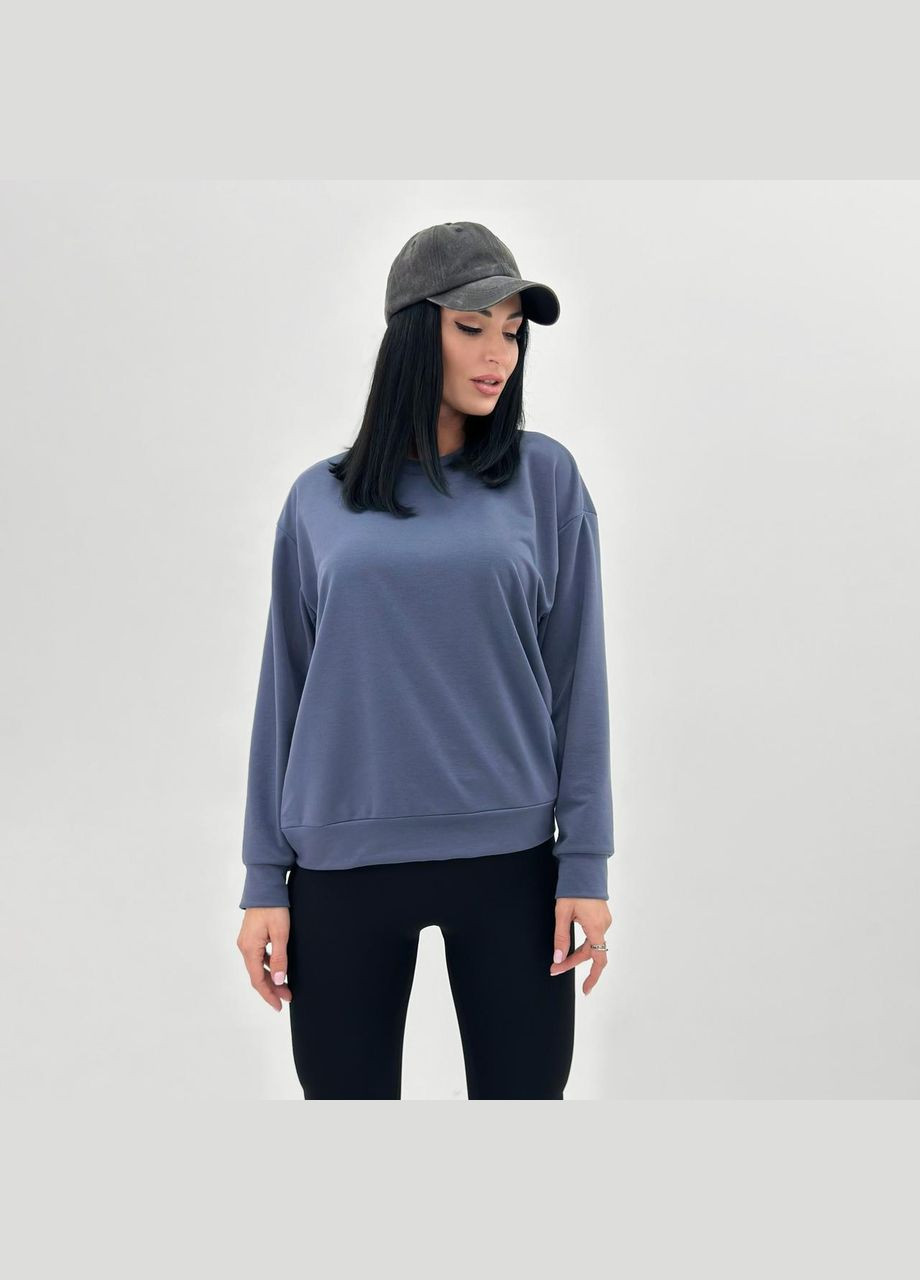 Графітовий базовий світшот із двонитки Fashion Girl (300850215)