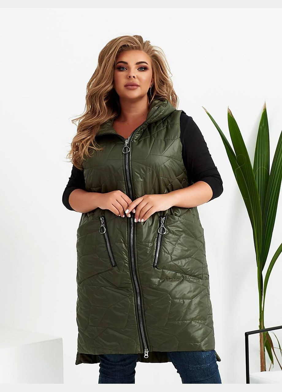 Жіночий жилет прямого крою чорного кольору New Trend (304988944)