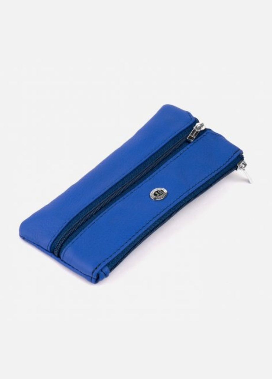 Женская кожаная синяя ключница (405) No Brand (322157258)