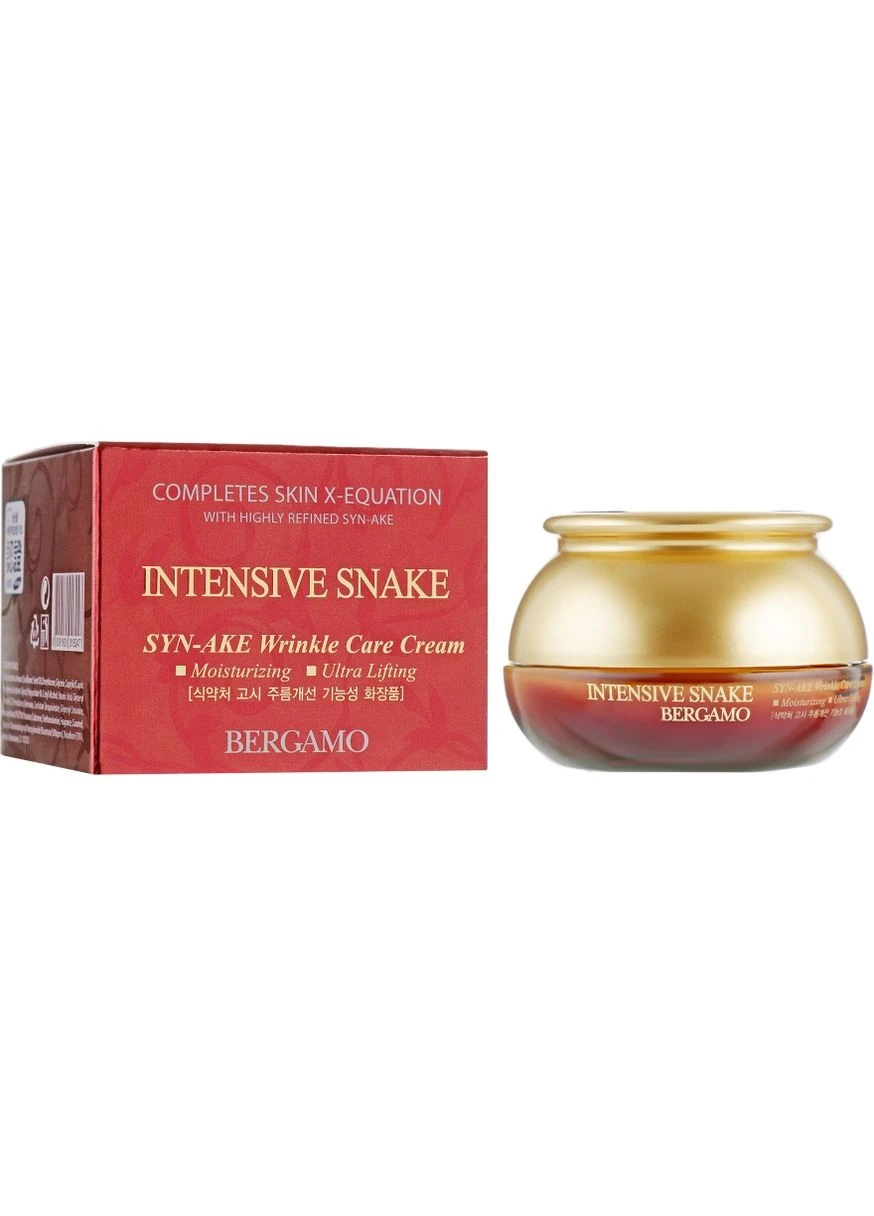 Интенсивный антивозрастный ботокс-крем для лица Intensive Snake Wrinkle Care Cream 50ml (765297-36332818) Bergamo (368647262)