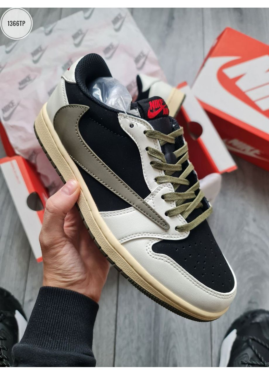 КРОСІВКИ ЖІНОЧІ NIKE AIR JORDAN 1 RETRO LOW OG SP TRAVIS SCOTT OLIVE НАЙК АІР ДЖОРДАН No Brand комбіновані демісезони (367171186)