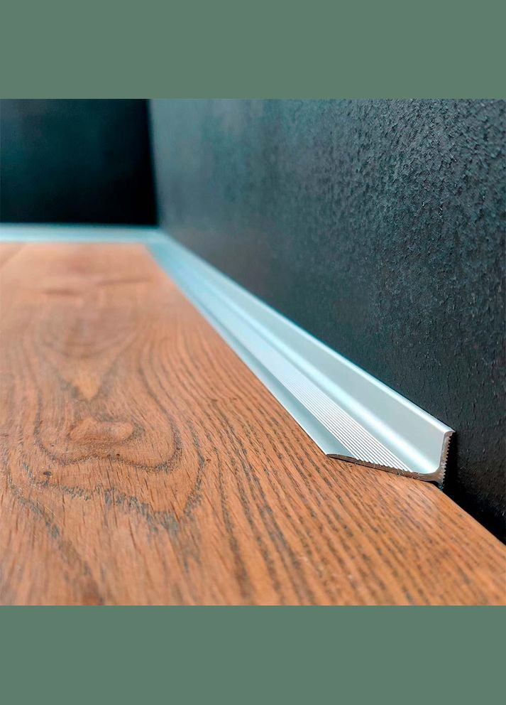 Антиплинтус алюминиевый профиль ALU-N1520ANOD анодированый No Brand (363042595)