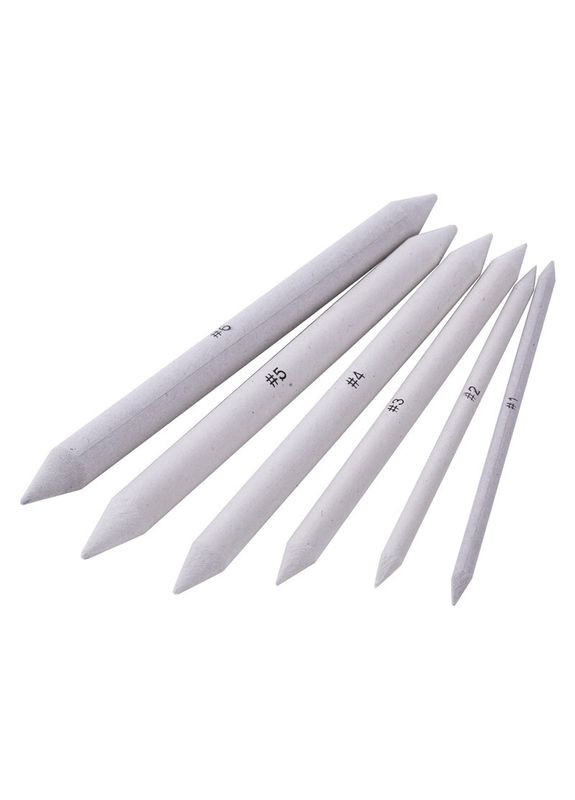 Набор растушевок для сухих техник, двусторонних, бумажных, 6 штук Worison (322635037)