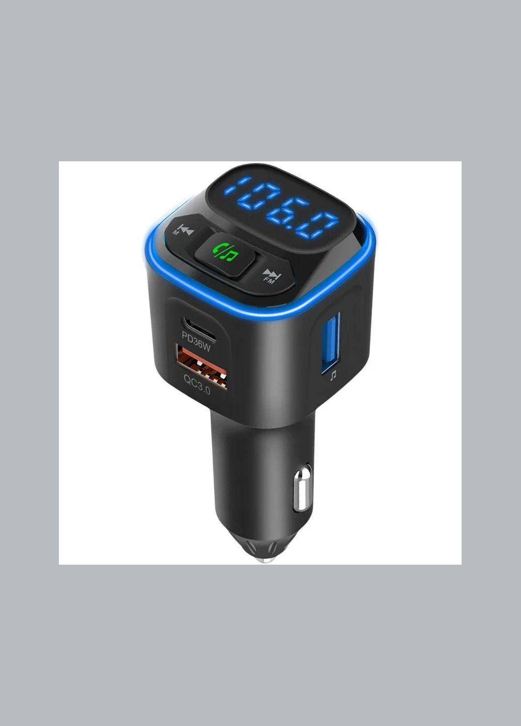 FM модулятор Tune GP-FMT051 (PD/QC) 36 Watt Black Gelius (327432351)