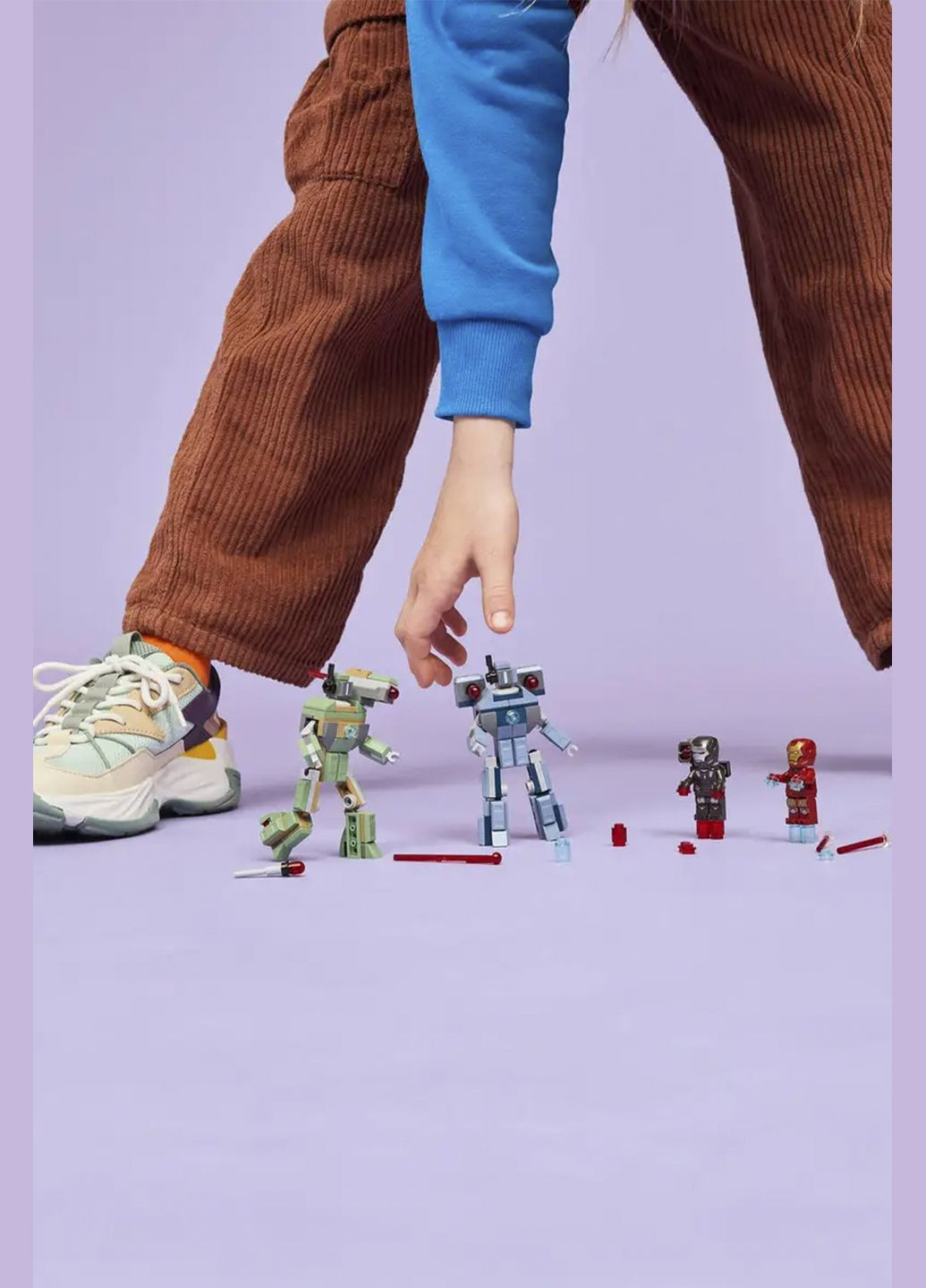 Конструктор Marvel Железный человек и Боевая Машина против Хаммер Дронов, 204 детали цвет разноцветный ЦБ-00282669 Lego (346392860)