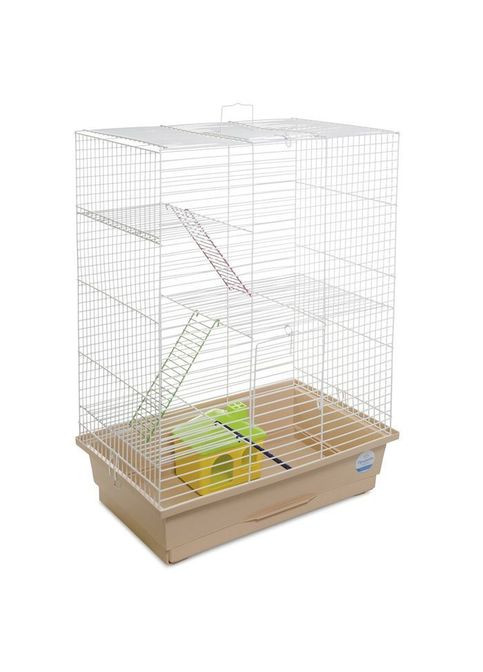 Клетка для грызунов НЮРА с домиком, бежевая, 440х270х590 мм (PR241524) Природа (354700939)
