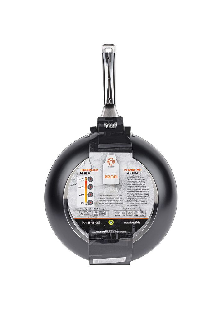 Сковорода Вок MasterChef 28 см Black (25-45-219) Krauff (323091531)