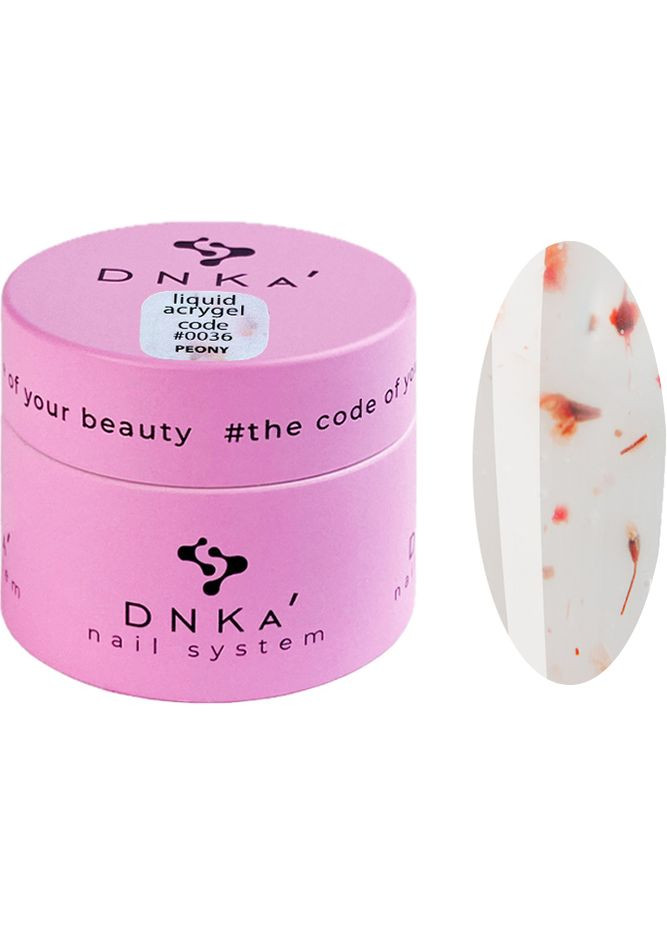 Жидкий полигель Liquid Acrygel 0036 Peony, 15 мл DNKA (352178552)