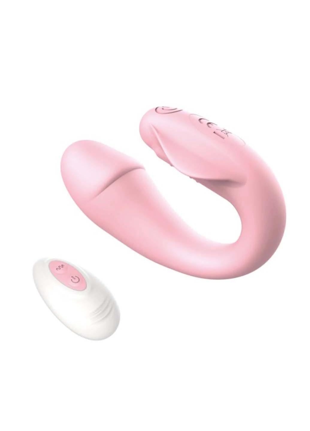 Двойной вибростимулятор Dolphin Strap-on Remote Version Pink CNT (305571051)