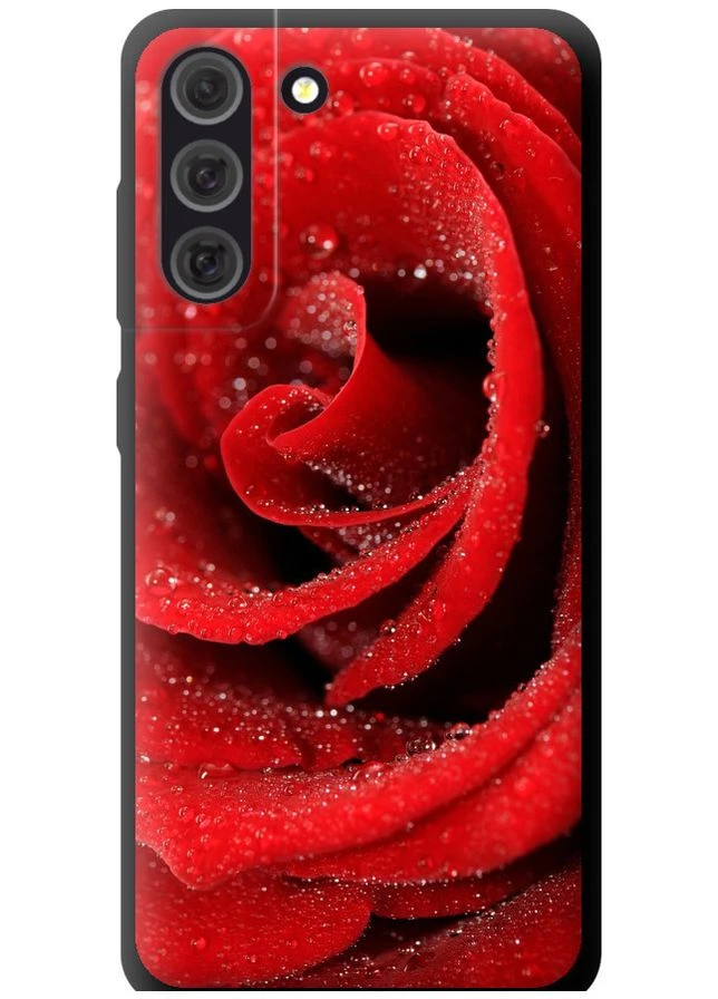 TPU чохол 'Червона троянда' для Endorphone Samsung Galaxy S21 FE (378344737)