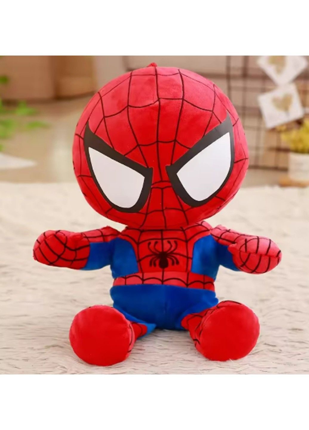 Мягкая детская игрушка человек-паук Spiderman супергерои марвел Marvel 25 cм No Brand (330774023)