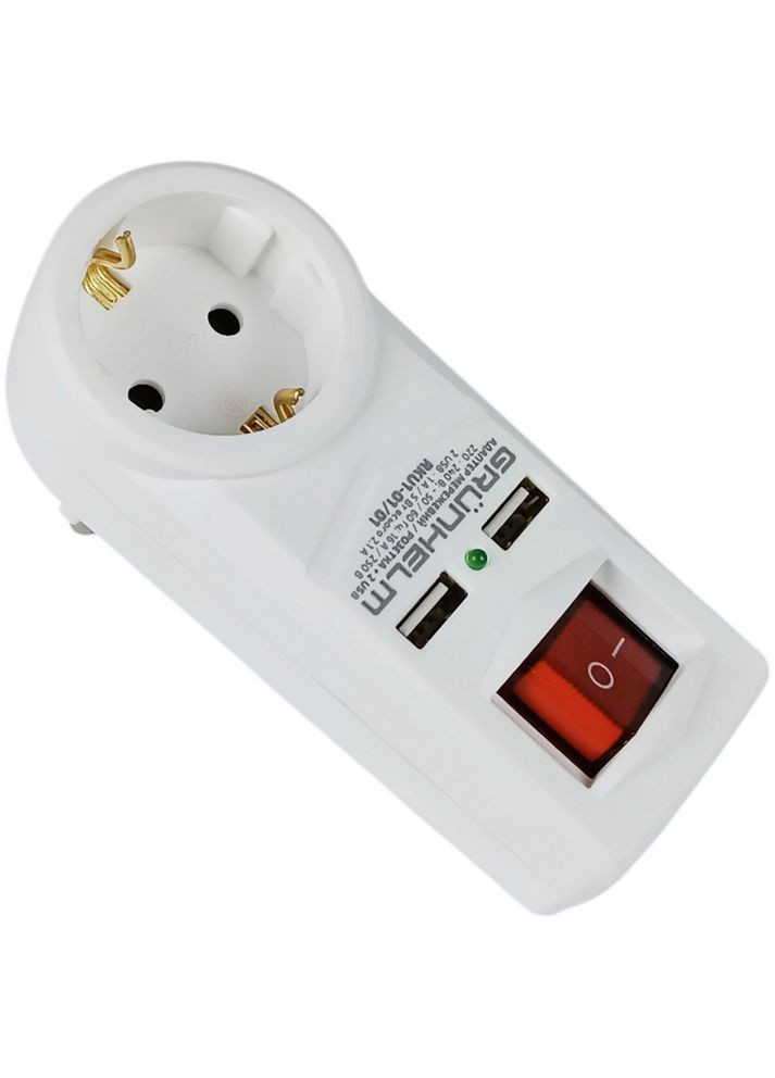 Фильтр сети RKU101/01 White (122897) Grunhelm (306708700)