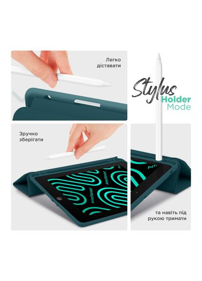Чохол до планшета Smart Fold Pen Samsung Galaxy Tab S10 FE Pine Green (ARM85551) ArmorStandart Smart Fold Pen Samsung Galaxy Tab S10 FE Pine Gree (366699224)