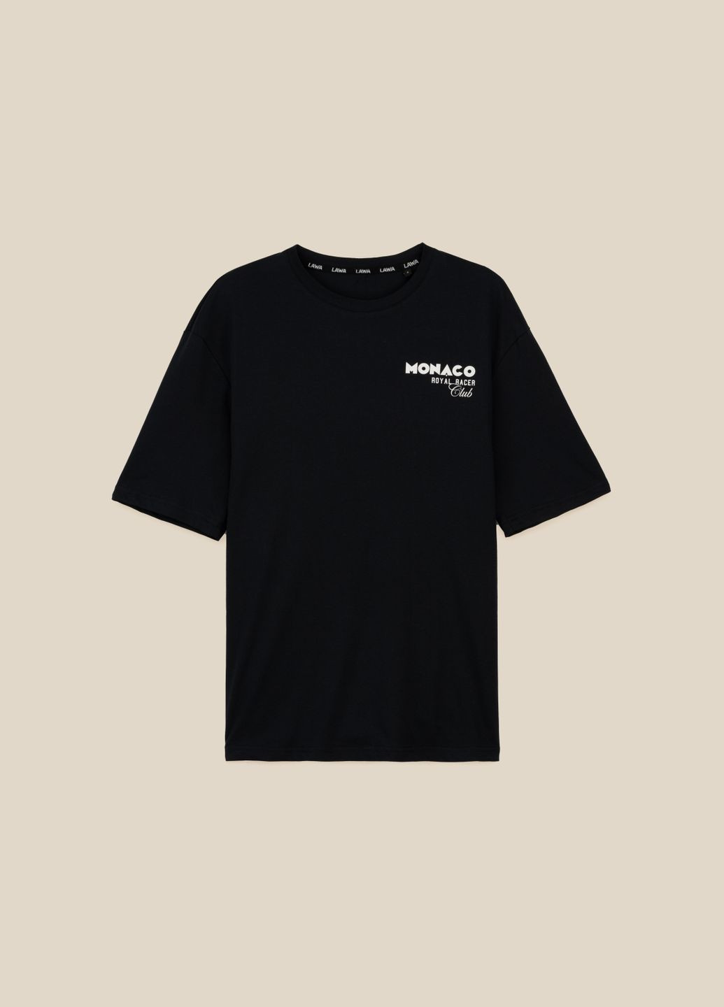 Темно-синя футболка з принтом чоловіча p-mb02338 shop (2000999219696) LAWA