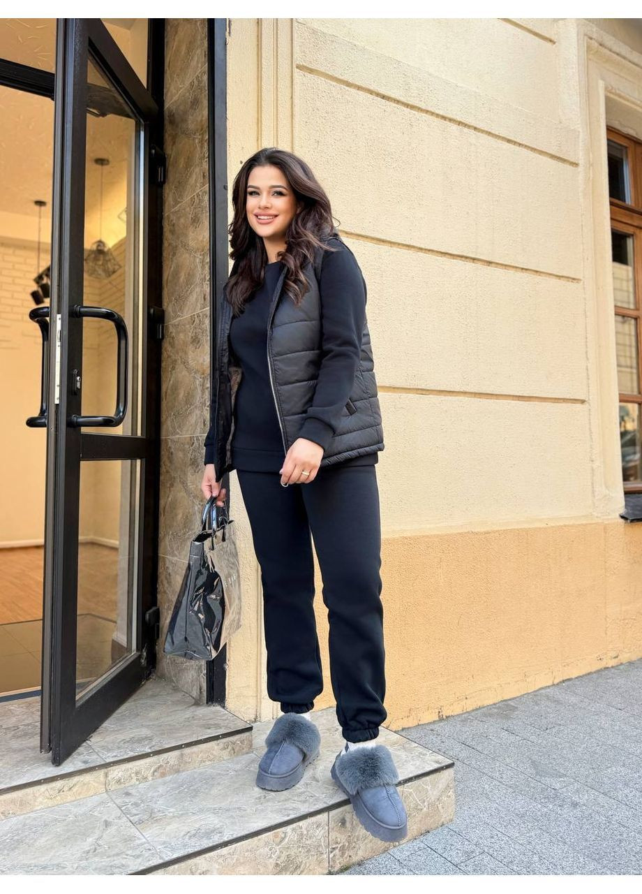 Женский костюм ТРОЙКА спортивный НА ФЛИСЕ осень-зима Nositi 920-18 (364631137)