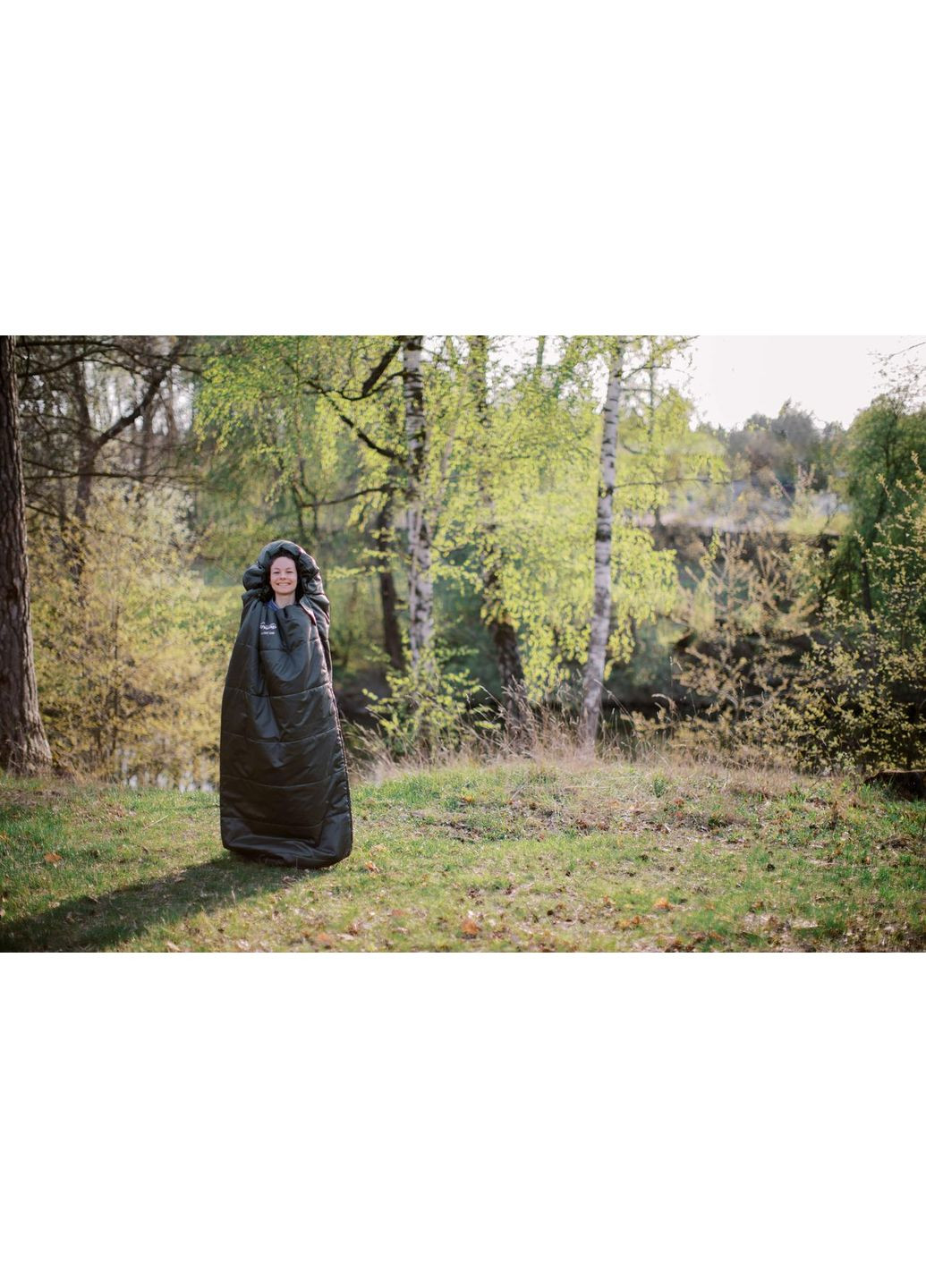 Спальний мішок Tramp Shypit 200XL ковдра з капюш правий olive 220/100 UTRS-059L Dupont (366220505)