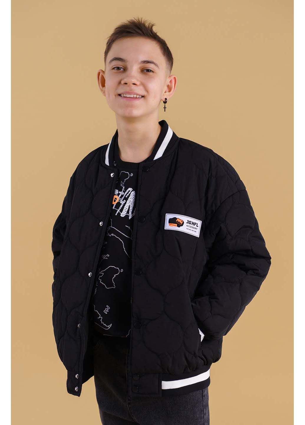 Чорна демісезонна куртка XZKAMI