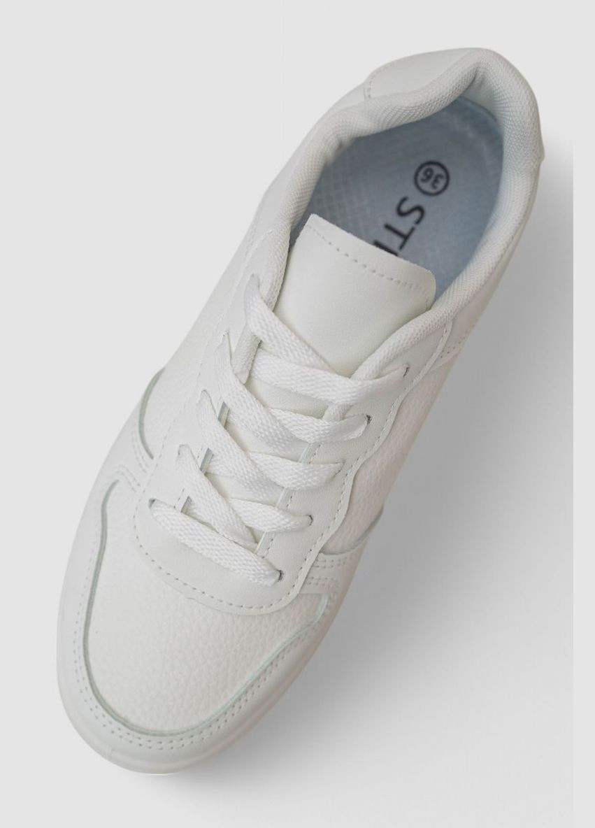 Білі кеди жіночі, колір чорний, 248raj100 Stilli