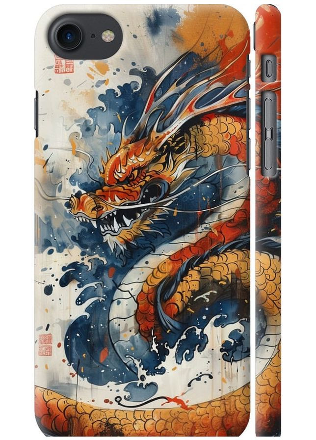 3D пластиковий матовий чохол 'Гнів дракона' для Endorphone Apple iPhone 8 (291423214)